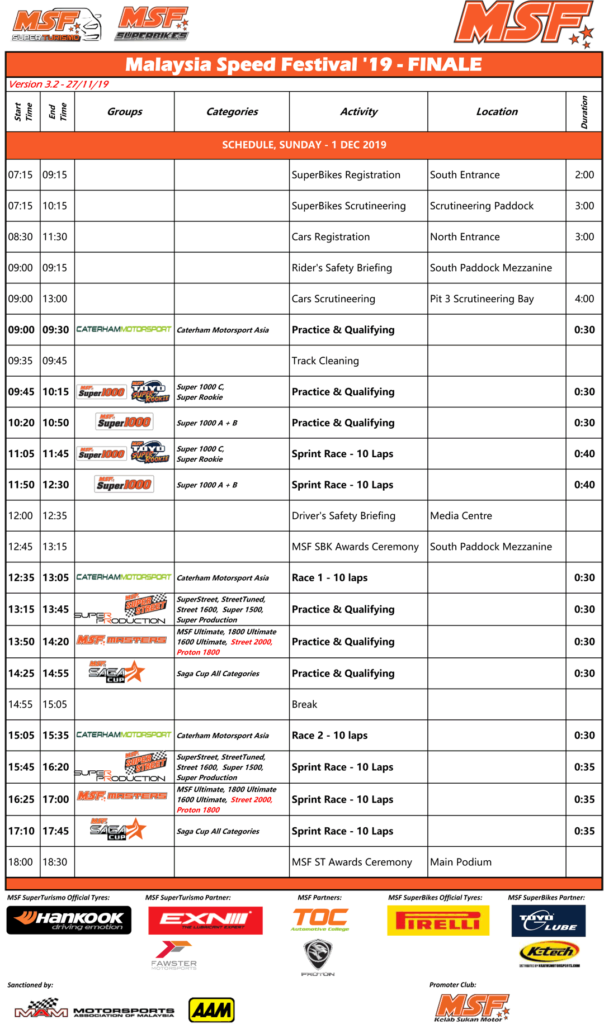 Ticket Info – MSF Racing Series