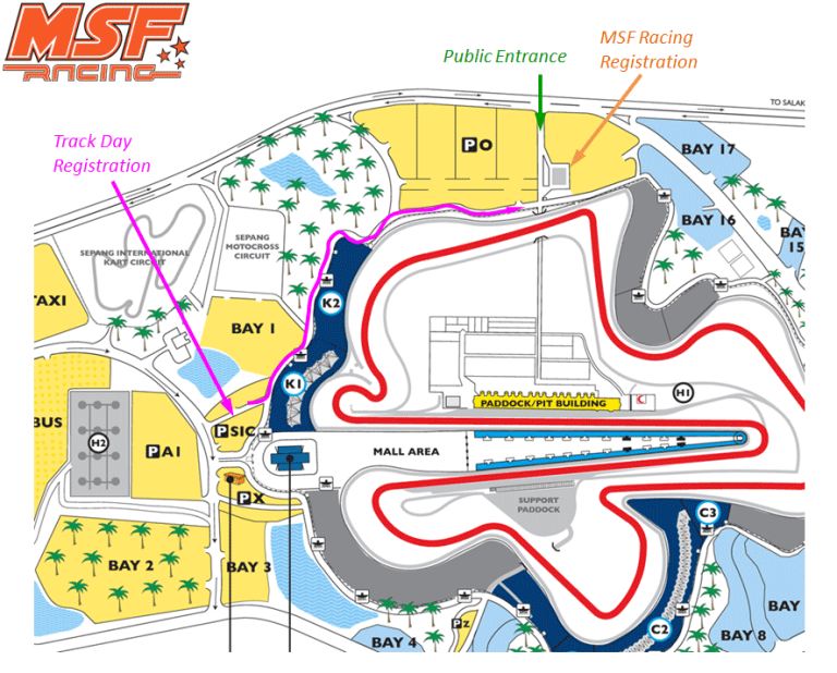 Lokasi Pendaftaran MSF Racing dan TrackDay MSF Racing Series